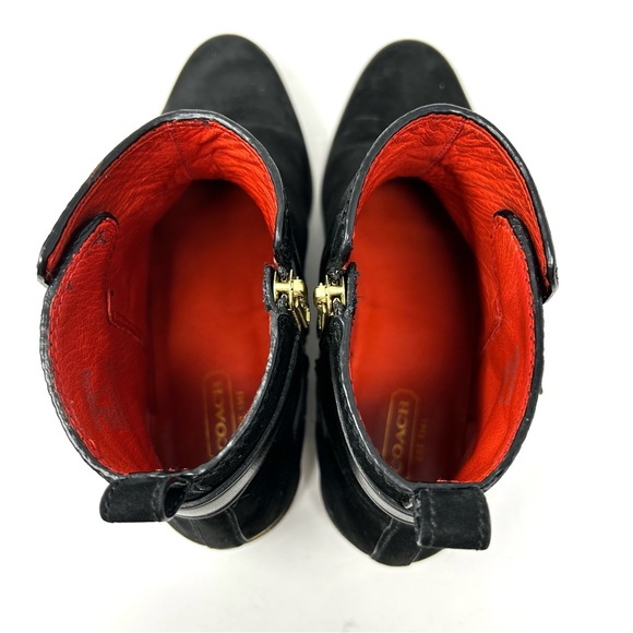 COACH Leoda Suede, Leather ankle booties, size 8 - Picture 8 of 16